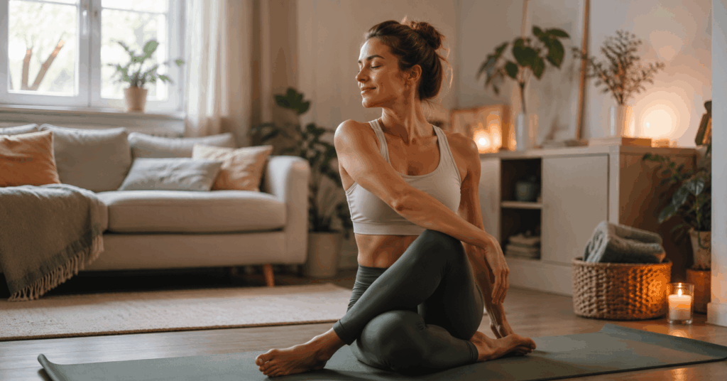 yoga Routine ruhe Entspannung