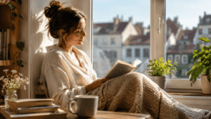 esen-buecher-inspiration-frau-liest-am-fenster